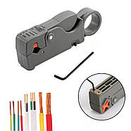 Зручний інструмент для зачищення коаксіального кабелю | 2 регульованих леза | стрипер, фото 10