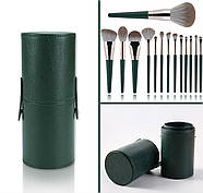 Професійний набір - 14 пензликів для нанесення макіяжу - у тубусі - таклон, фото 2