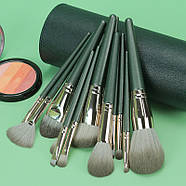 Професійний набір - 14 пензликів для нанесення макіяжу - у тубусі - таклон, фото 3