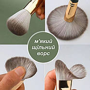 Професійний набір - 14 пензликів для нанесення макіяжу - у тубусі - таклон, фото 10