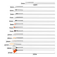 Набір пензлів для манікюру, педикюру, нарощування та дизайну нігтів - 15 штук - білий -, фото 4