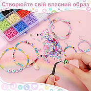 Великий набір для створення браслетів, фенечок, намист - 36 кольорів бісеру - намисто - фурнітура - YX-0002, фото 6