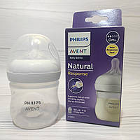 Пляшечка для годування Philips AVENT Natural Природний потік 125 мл, пляшка для новонародженних авент