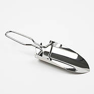 Портативна лопата з нержавіючої сталі - для кемпінгу - садова - похідна - в автомобіль, фото 2