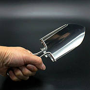 Портативна лопата з нержавіючої сталі - для кемпінгу - садова - похідна - в автомобіль, фото 3