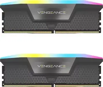 Пам'ять для настільних комп'ютерів Corsair 32 GB (2x16GB) DDR5 5600 MHz Vengeance RGB (CMH32GX5M2B5600C36K)