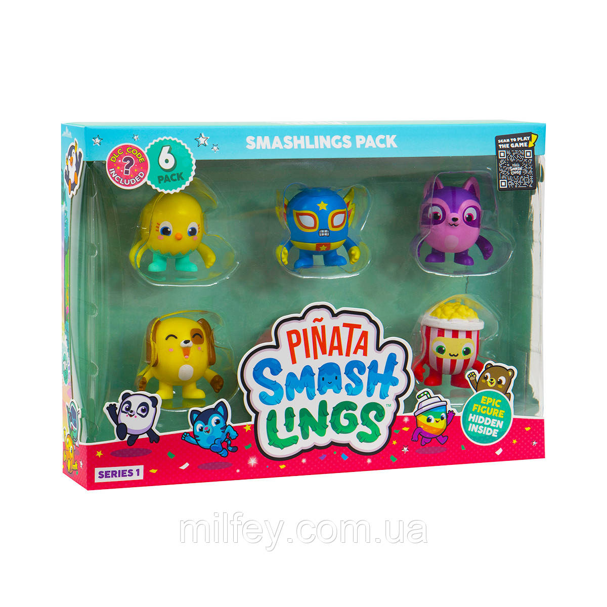 Набір фігурок PINATA SMASHLINGS — ЗАБАВНІ ГЕРОЇ (6 фігурок, в асорт.)