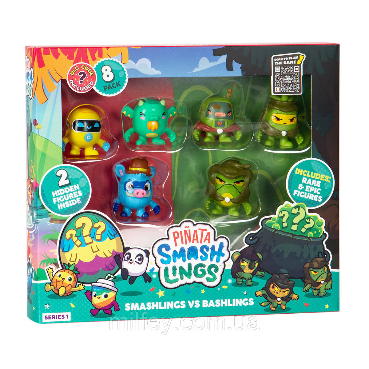 Набір фігурок PINATA SMASHLINGS — ПРИЧУДЛИВОЇ ГЕРОЇ (8 фігурок, в асорт.)