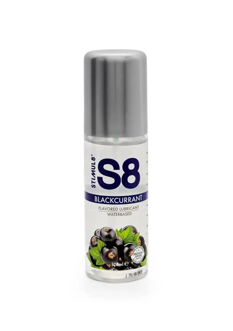 Лубрикант на водній основі S8 Flavored Lube 125 ml, чорна смородина, фото 1