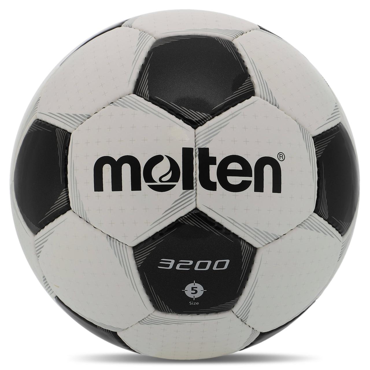 М'яч футбольний MOLTEN F5P3200 No5 PU білий-чорний