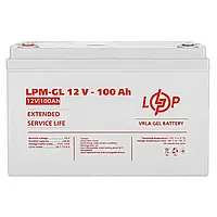 Акумуляторна батарея Logic Power LPM-GL 12V-100 Ah | АКБ 12V 100A гелевий | Батарея для котла 100 ампер | GEL АКБ