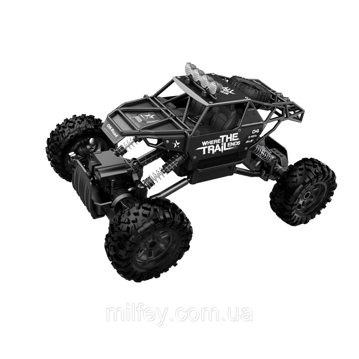 Автомобіль OFF-ROAD CRAWLER на р/к — WHERE THE TRAIL ENDS (матів.чорн., акум.7.2V, мет.корпус,1:14), фото 1