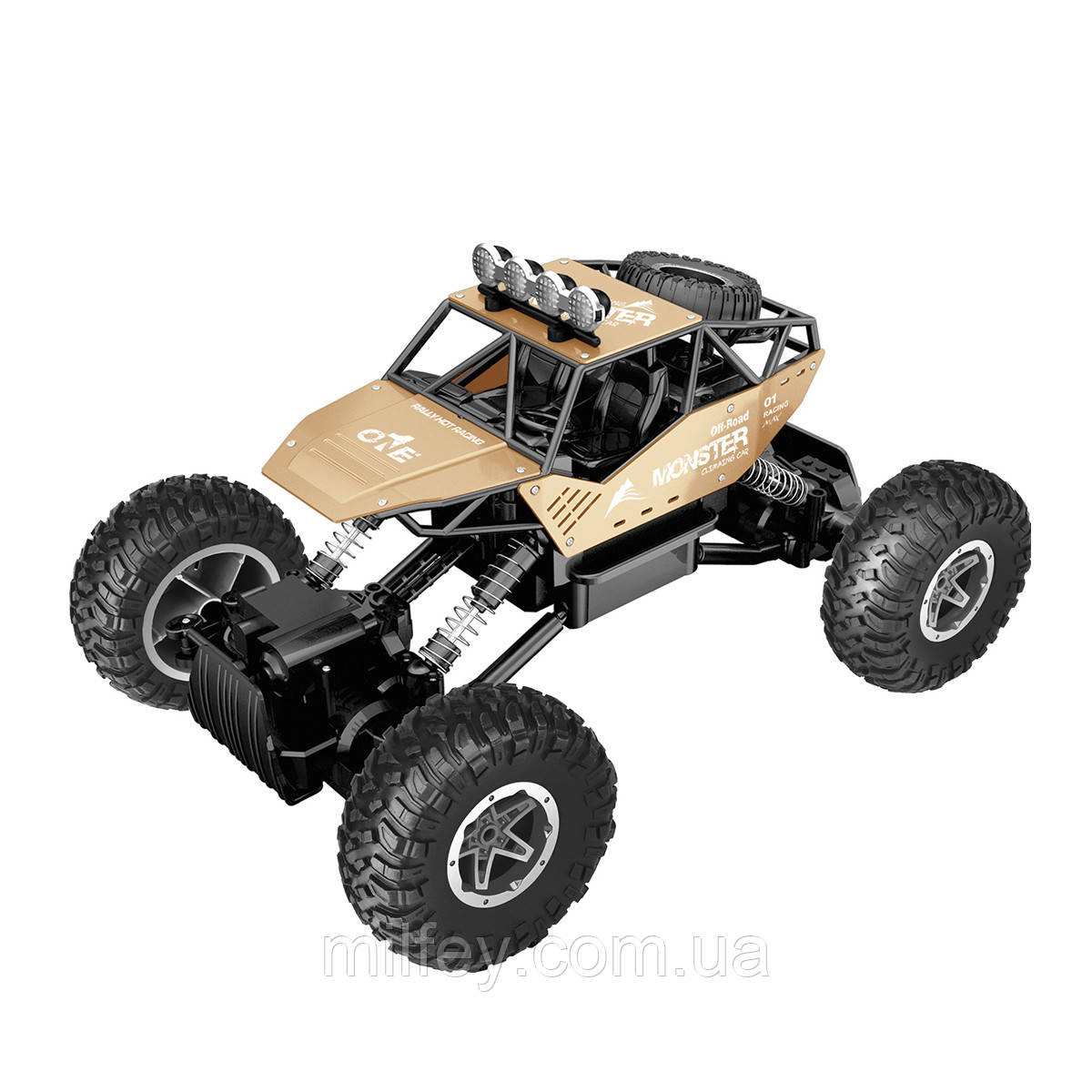 Автомобіль OFF-ROAD CRAWLER на р/к — FORCE (золотий, акум. 7.2V, метал. корпус, 1:14), фото 1