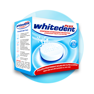 Таблетки для очистки зубных протезов Whitedent PLUS 32 шт. - фото 1 - id-p2010753804
