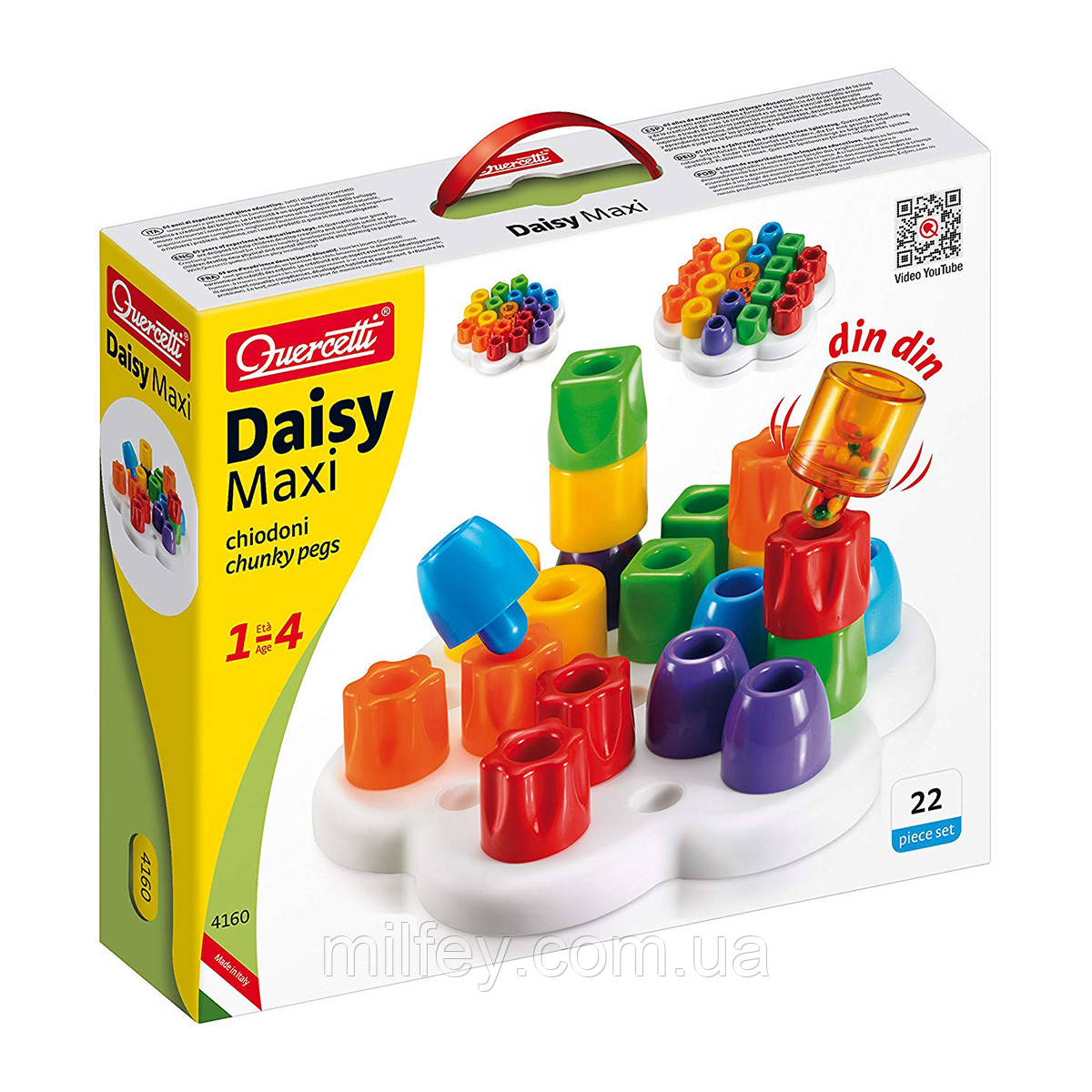 Конструктор-мозаїка, Quercetti, 21 елемент, фото 1