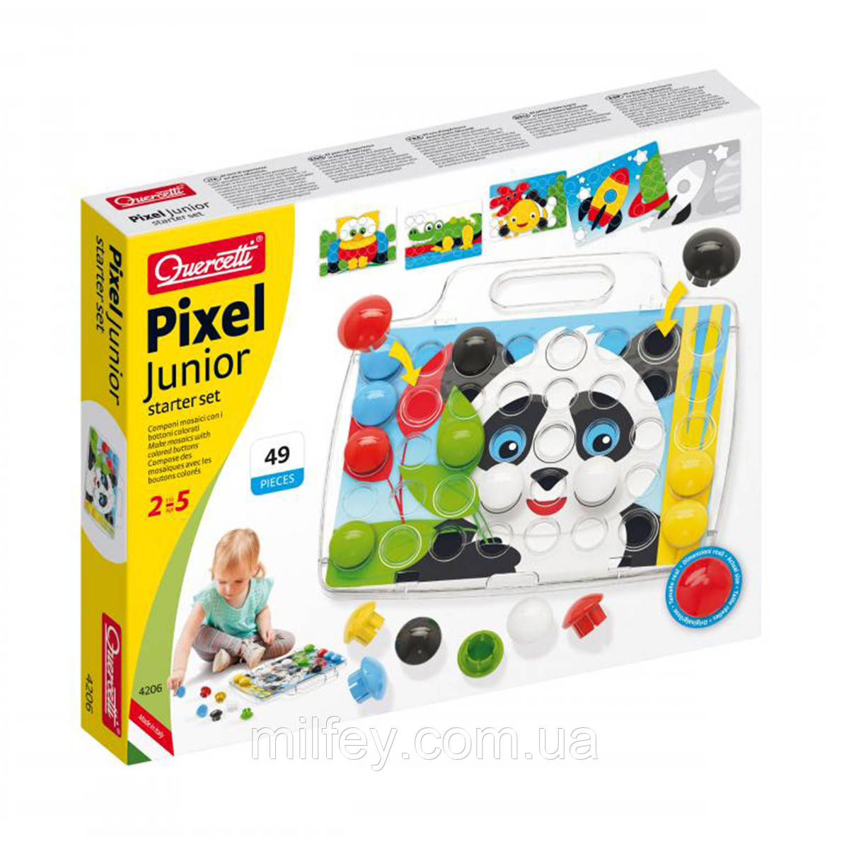 Набір - ДЛЯ ЗАНЯТТИЙ МОЗАЇКИЙ (великі фішки (33 мм, 40 шт.) + доска), фото 1