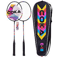 Набір для бадмінтону в чохлі COKA C-18 мультиколор