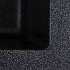 Мийка для кухні гранітна квадратна PLATINUM 4040 RUBA 440x440x200мм чорна PLS-A40839, фото 8
