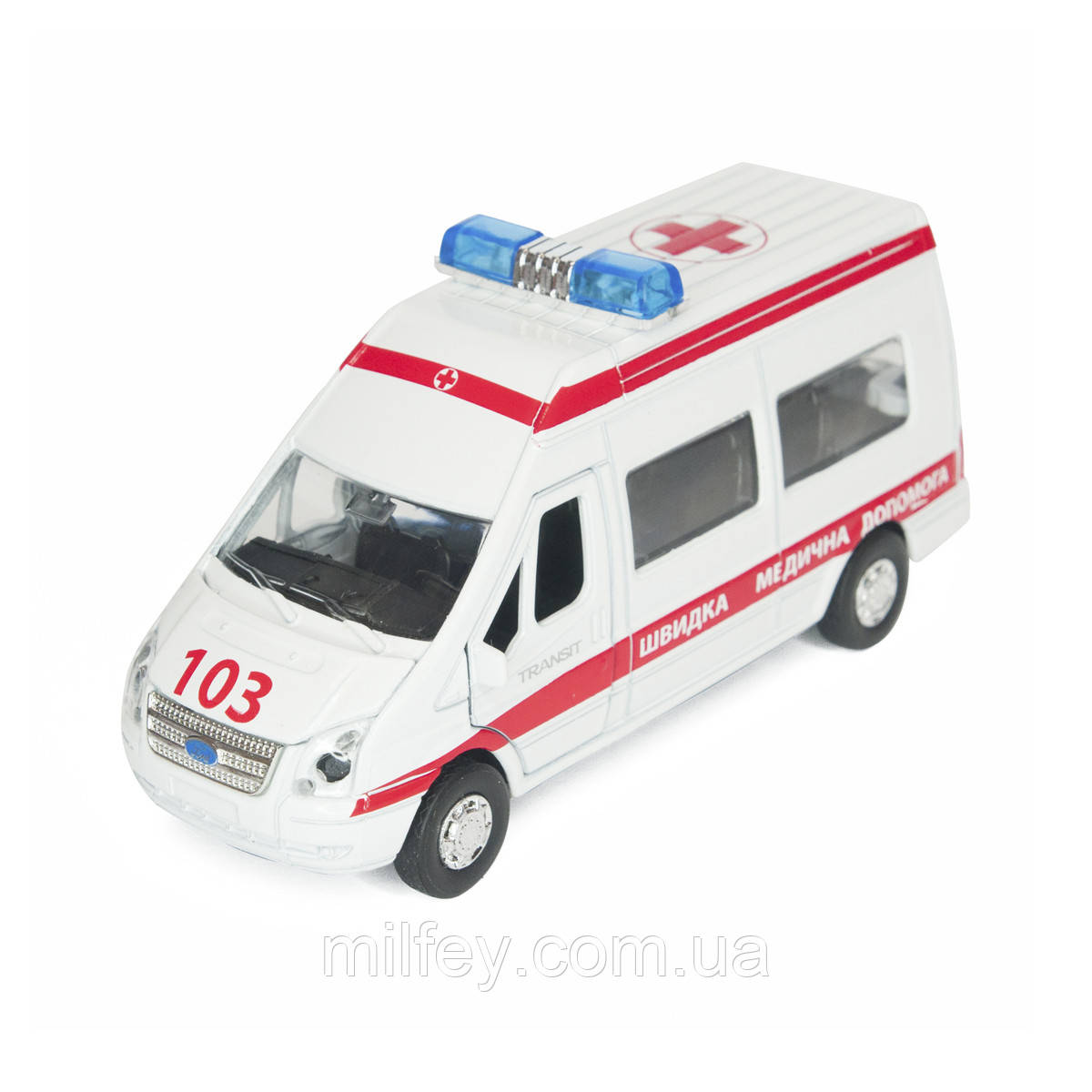 Автомодель — FORD TRANSIT РЕАНІМАЦІЯ (світло, озвуч. укр.яс.), фото 1