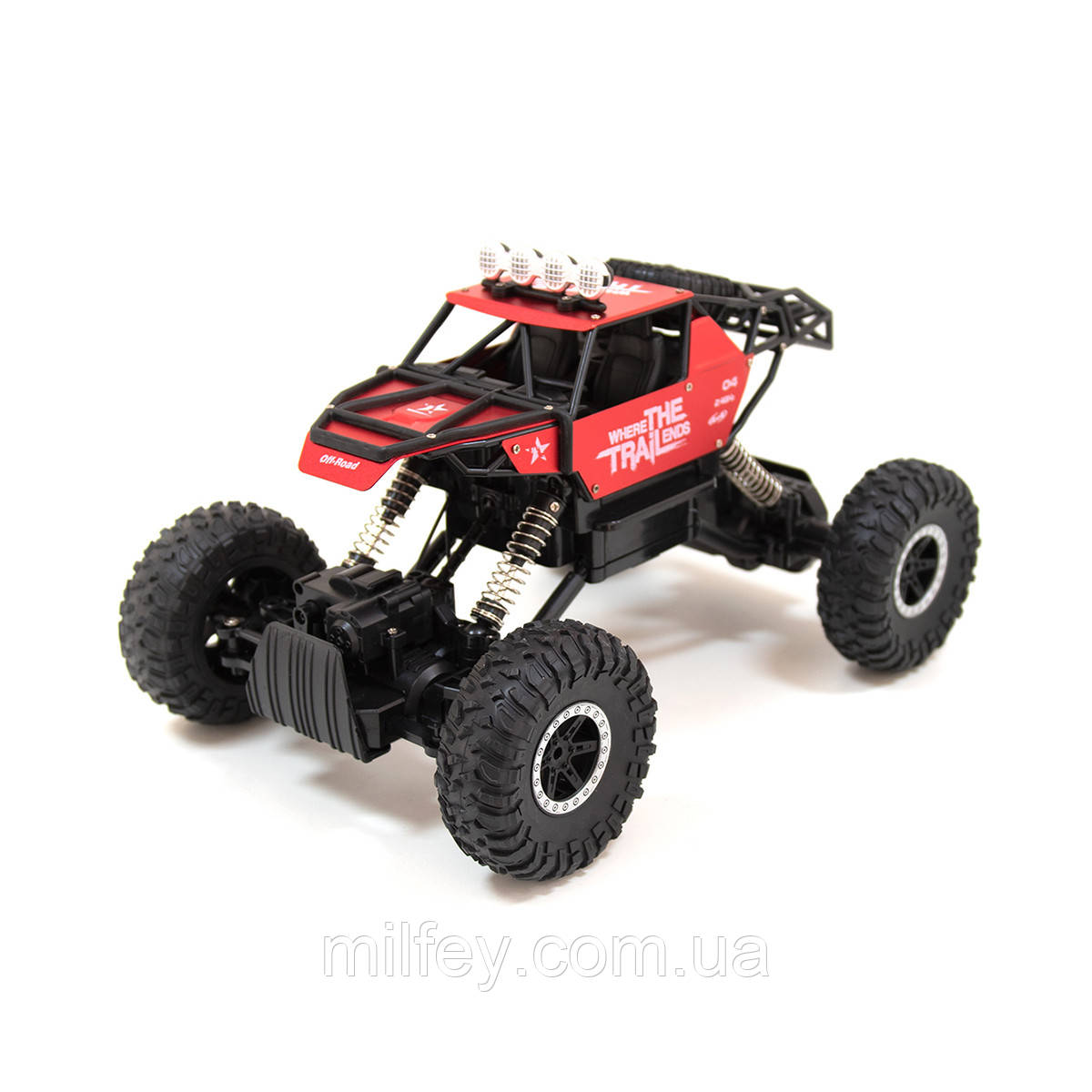 Автомобіль OFF-ROAD CRAWLER на р/к — WHERE THE TRAIL ENDS (червоний, акум.7.2V, метал. корпус,1:14), фото 1