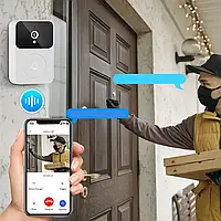 Домофон с камерой WiFi и датчиком движения Doorbell X9 / Умный дверной видеозвонок для дома