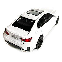 Іграшкова машинка металева BMW 320Li, БМВ, біла, звук, світло, інерція, откр двері, багажник, капот, Автоексперт, 1:32,15*7*5см, фото 4