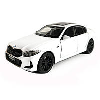 Іграшкова машинка металева BMW 320Li, БМВ, біла, звук, світло, інерція, откр двері, багажник, капот, Автоексперт, 1:32,15*7*5см, фото 8