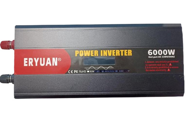 Інвертор для автомобільних акумуляторів 12V 220V 6000W Перетворювач напруги для квартири чистий синус
