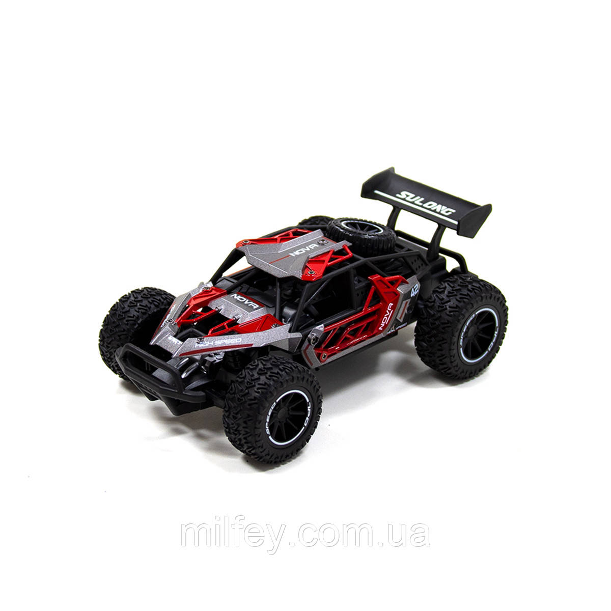 Автомобіль METAL CRAWLER на р/к — NOVA (сіро-червоний, метал. корпус, акум.3,7V, 1:16), фото 1