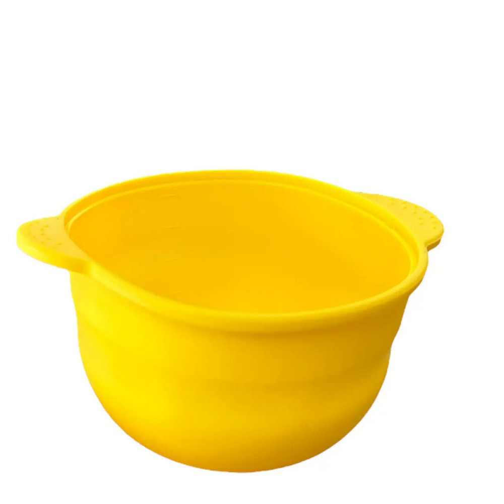 Силіконова чаша для воскоплаву, об'єм 400 мл, Жовта, фото 1