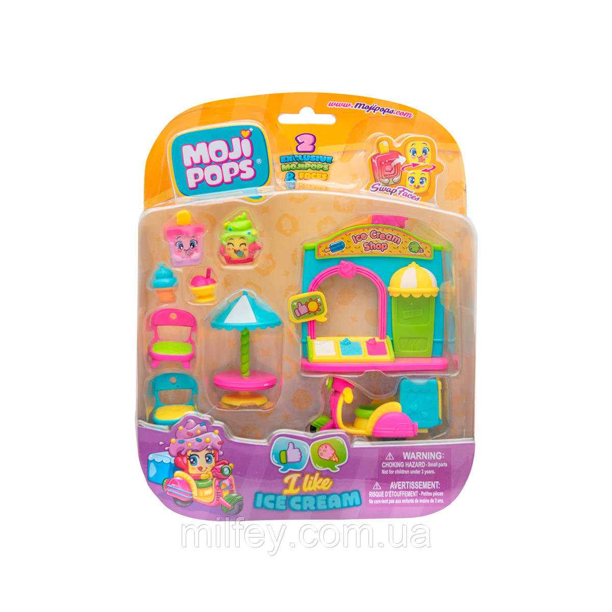 Ігровий набір MOJI POPS — ДЖЕЛАТЕРІЯ (2 фігурки, аксесуари)