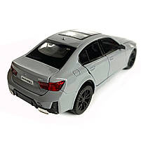 Іграшкова машинка металева BMW 320Li, БМВ, сіра, звук, світло, інерція, откр двері, багажник, капот, Автоексперт, 1:32,15*7*5см, фото 4
