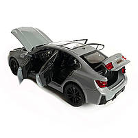 Іграшкова машинка металева BMW 320Li, БМВ, сіра, звук, світло, інерція, откр двері, багажник, капот, Автоексперт, 1:32,15*7*5см, фото 6