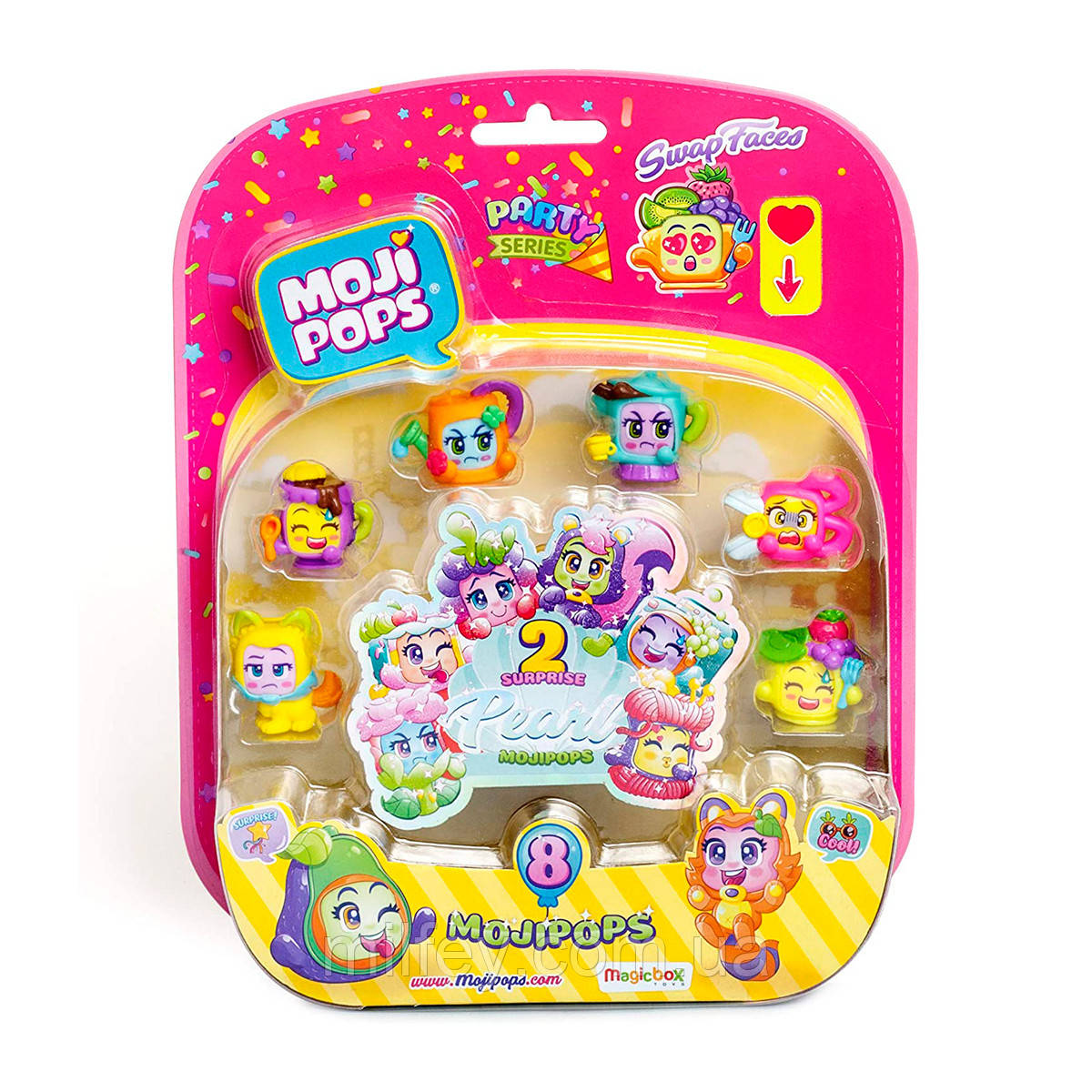 Набір фігурок MOJI POPS серії "Party" — ЖЕМЧУЖНИЙ СЮРПРИЗ (8 фігурок)