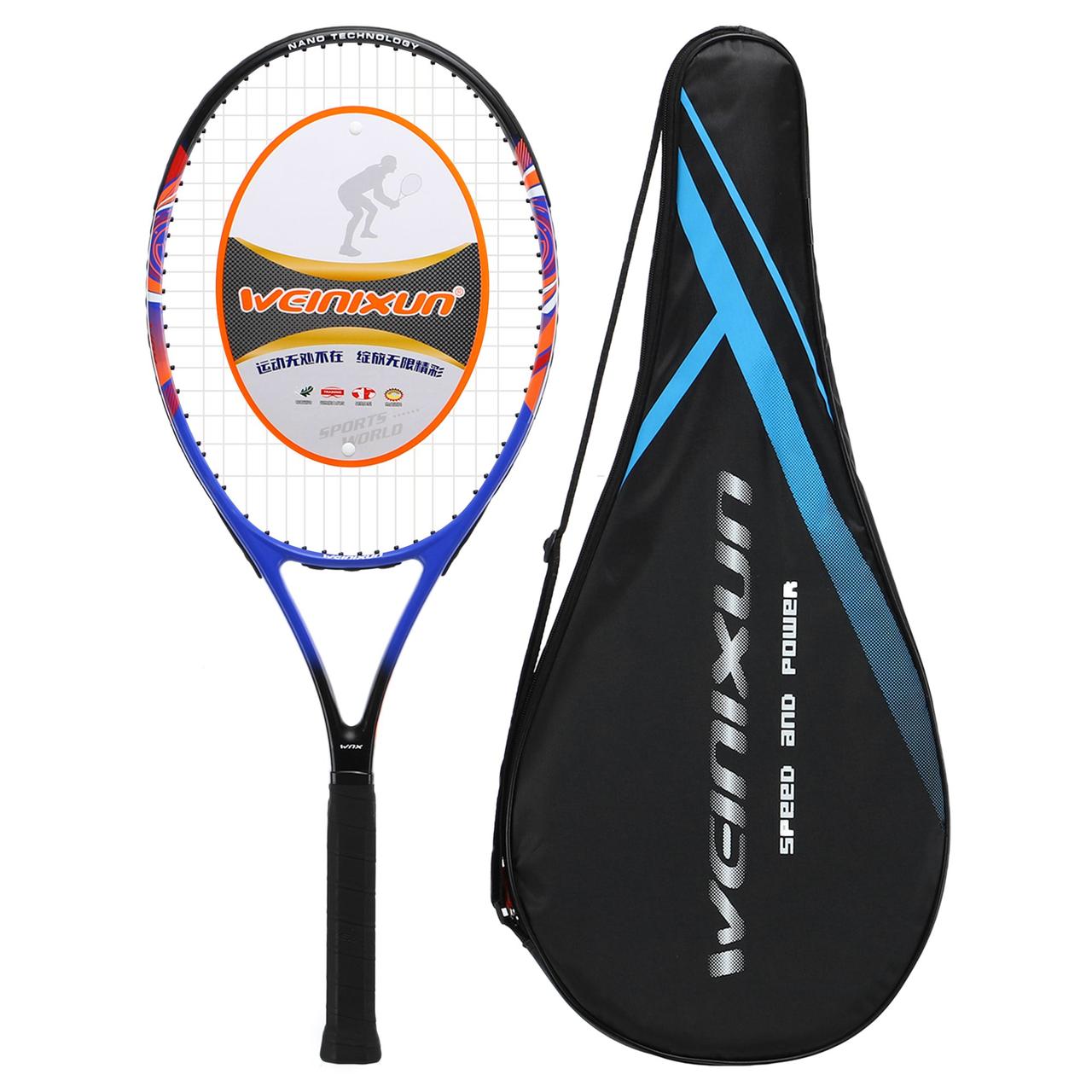 Ракетка для великого тенісу WEINIXUN PRO-300B синій-чорний, фото 1