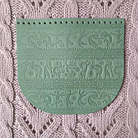 Клапан для сумки "Кокопеллi". Фісташка.