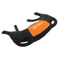 Мішок Болгарський тренувальний Zelart TA-7826-10 вага-10кг чорний-жовтогарячий