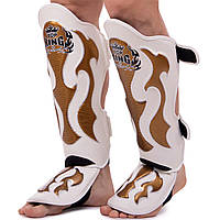 Захист гомілки та стопи для єдиноборств TOP KING Super Snake TKSGEM-01GD-W S-XL кольору в асортименті