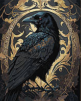 Картина за номерами 40×50 см Kontur. Чорний ворон DS0554