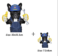 2шт. Больная и маленькая Термо наклейка на одежду, аксессуары термоапликация Супергерои Собака