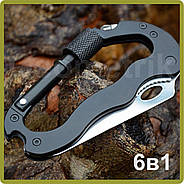 Карабін 6-в-1 - Тактичний мультитул, фото 2