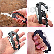 Карабін 6-в-1 - Тактичний мультитул, фото 9