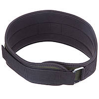 Пояс атлетичний посилений регульований Zelart SB-165537 ширина-13 см розмір-XS-XXL чорний-оливковий