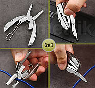 Мультитул 6-в-1: пасатижі, ніж, викрутки, напилок, кусачки, фото 8