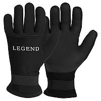 Рукавиці для дайвінгу LEGEND PL-6110 M-XL чорний-сірий