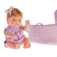Пупс кукла в переноске Antonio Juan 3910, 21 см