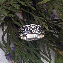 Вишиванка з орнаментом Алатир, срібло 925, золото 585/750, кільце Тип 2, фото 5