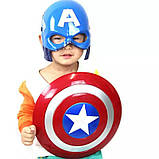 Маска Капітан Америка з підсвічуванням RESTEQ. Дитяча маска Captain America. Косплей Месники. Маска Стіва Роджерса. Маска Марвел, фото 3