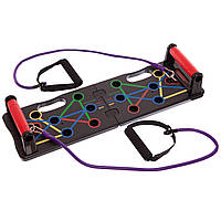 Універсальна дошка для віджимань лежачи Zelart FI-2311 60x18 см чорний