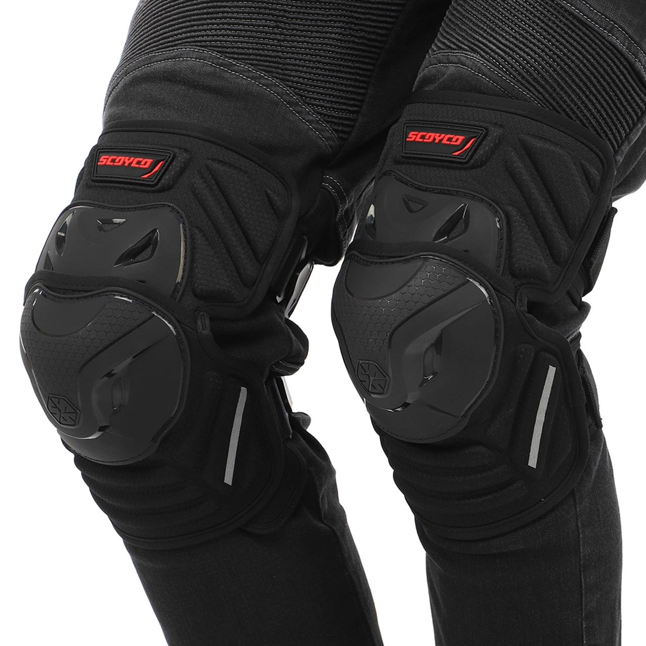 Мотонаколінники SCOYCO K46 2 шт L чорний, фото 1